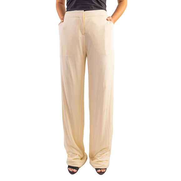 Alberta Ferretti Pants Women size 28 Corn Silk